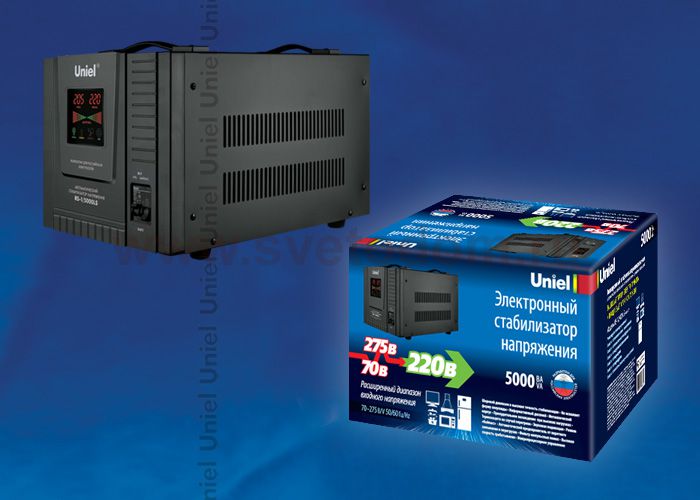 Стабилизатор напряжения Uniel RS-1/5000LS