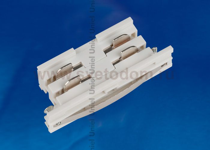 Соединитель для 2-х шинопроводов Uniel UBX-A11 WHITE 1 POLYBAG
