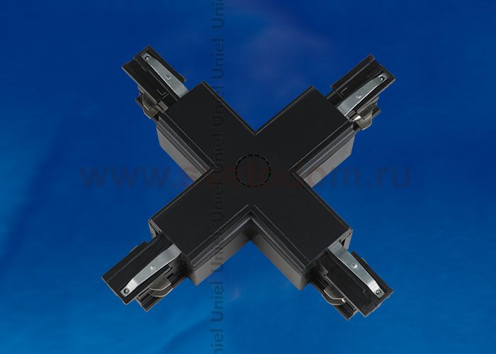Соединитель для шинопроводов Uniel UBX-A41 BLACK 1 POLYBAG