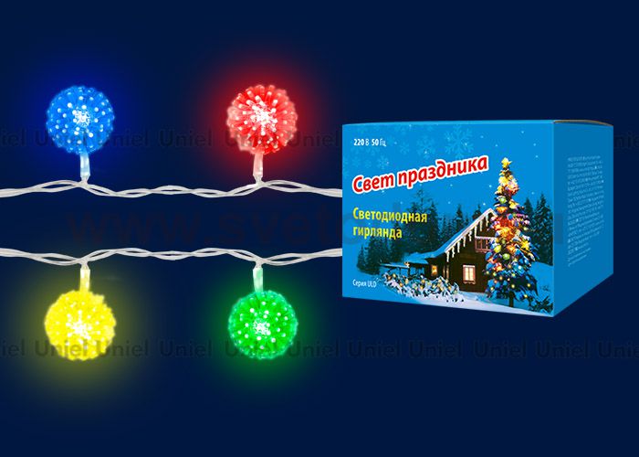 Гирлянда UNIEL ULD-S0280-020/DTA RGB IP20 BALLS