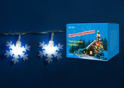 Гирлянда UNIEL ULD-S0700-050/DTA WHITE IP20 SNOWFLAKES-2