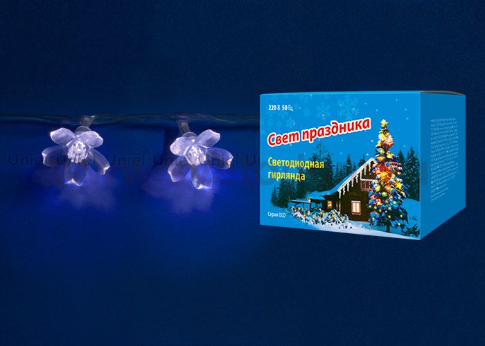 Гирлянда UNIEL ULD-S0700-050/DTA WHITE IP20 WHITE SAKURA