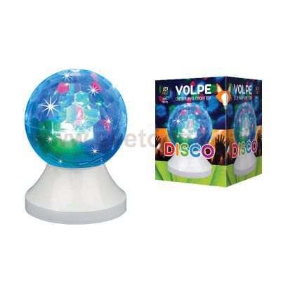 Светильник светодиодный Volpe Disco эффект ULI-Q311 d10см 220V RGB