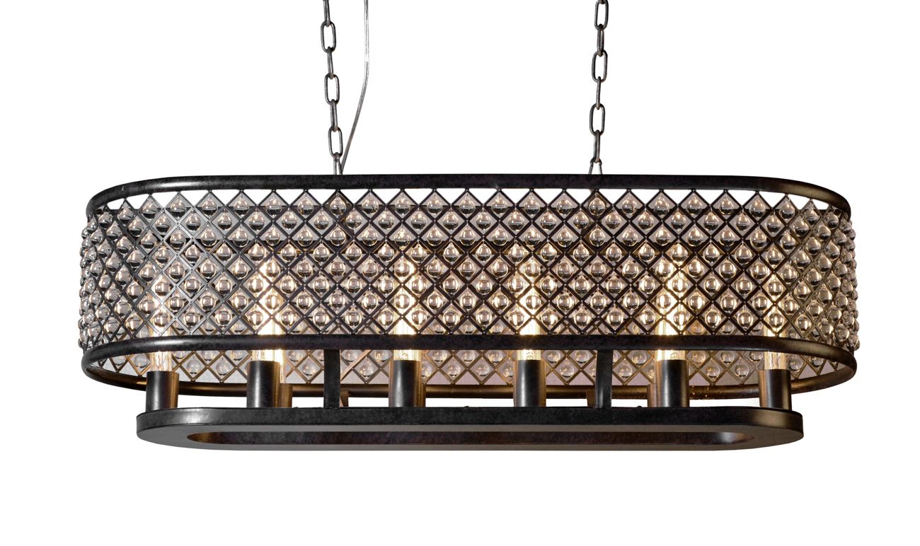 Люстра Klaris MAK interior UR198B-10 Антик, черный