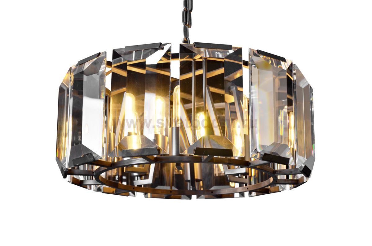 Люстра Harlow Round MAK interior UR374-6 Черный, стекло