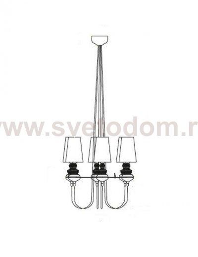 Люстра Josephine Queen MAK interior UR812-6 Хром