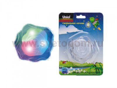 Uniel DTL-302-Роза/Pearl/4LED/0,5W Светильник-ночник