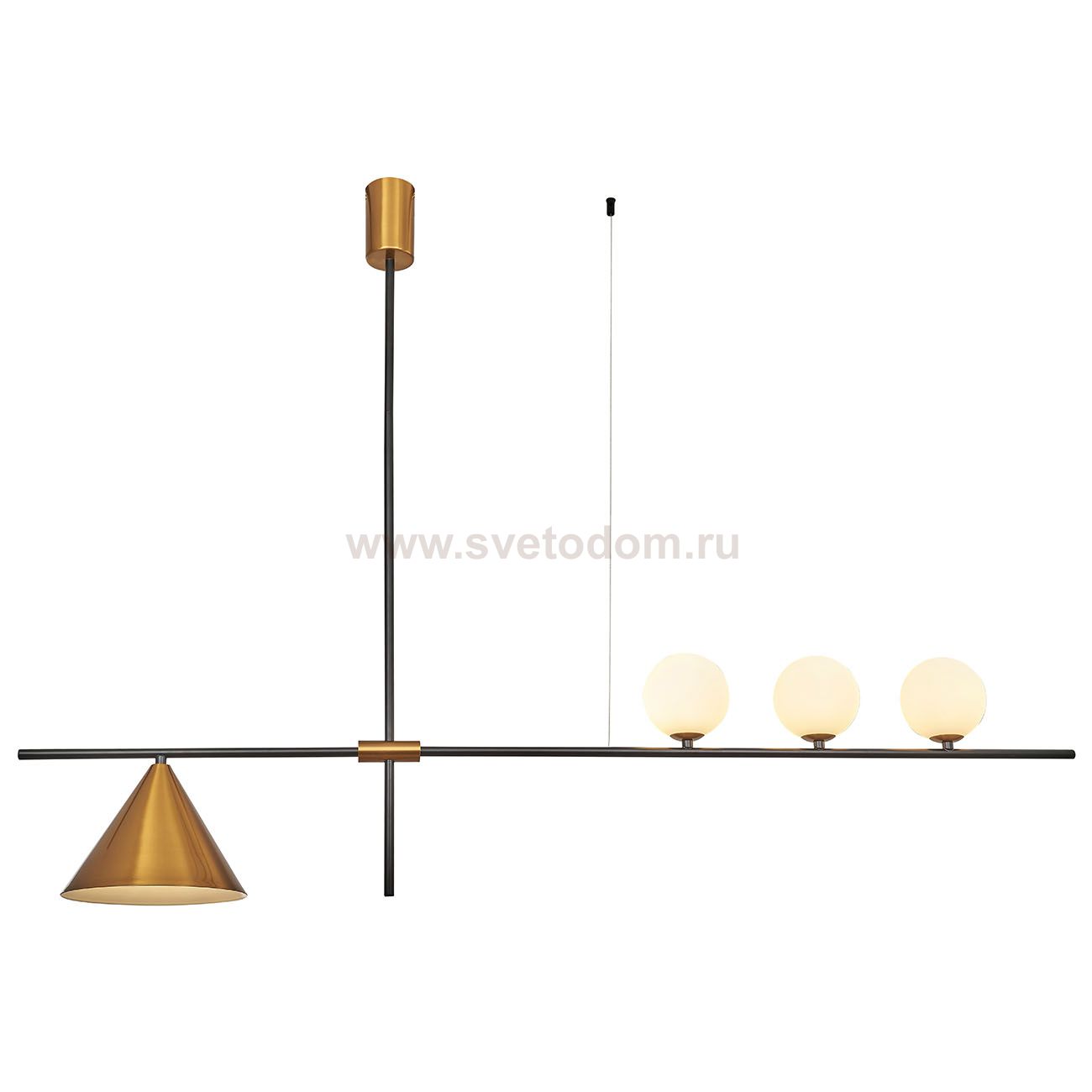 Светильник на штанге Indigo 11031/4R Brass BREVE