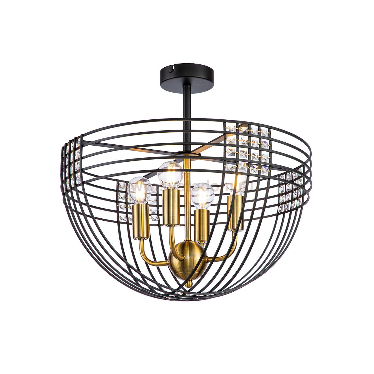 Потолочный светильник Indigo 10001/4C Black FRESCO