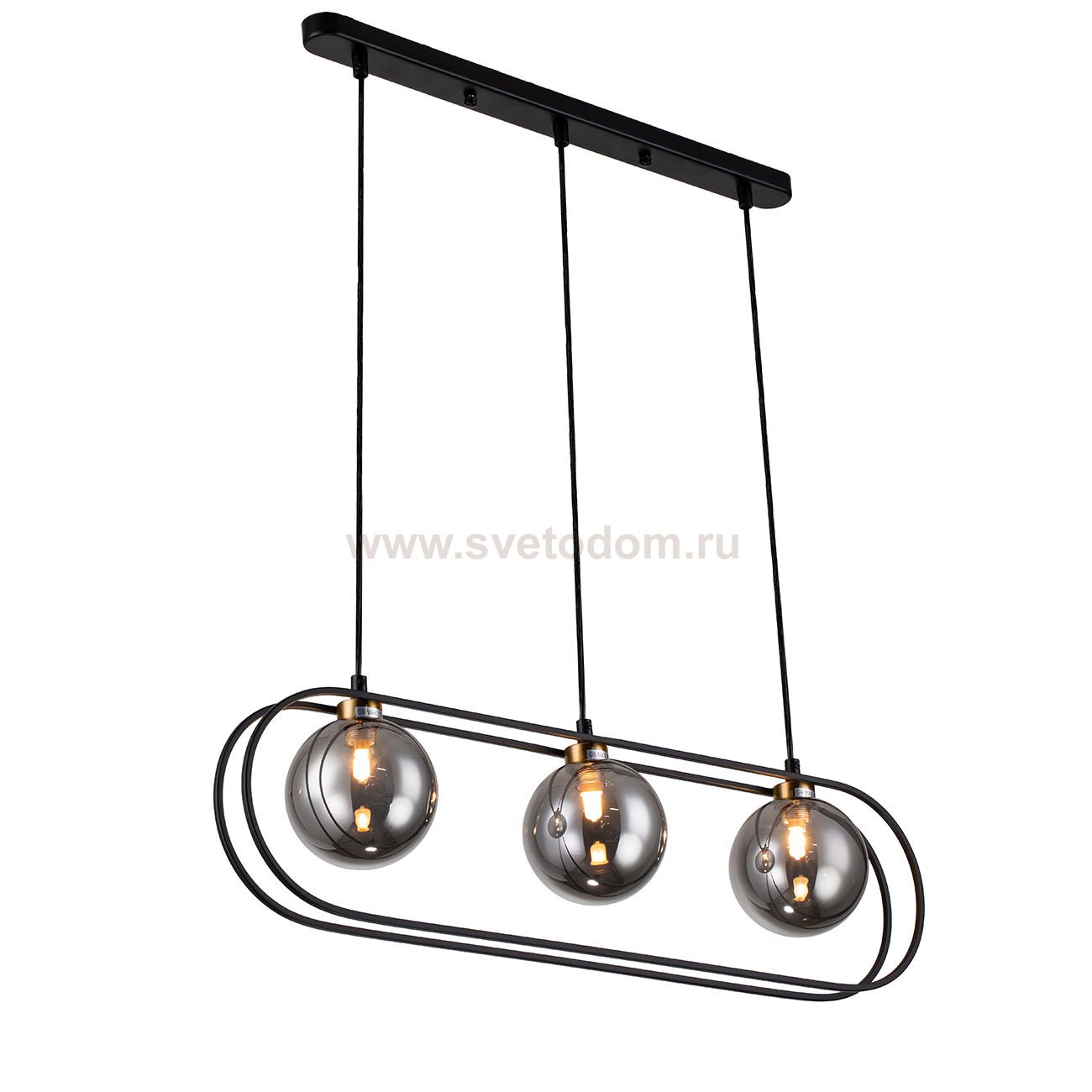 Подвесной светильник Indigo 11017/3P Black SPAZIO