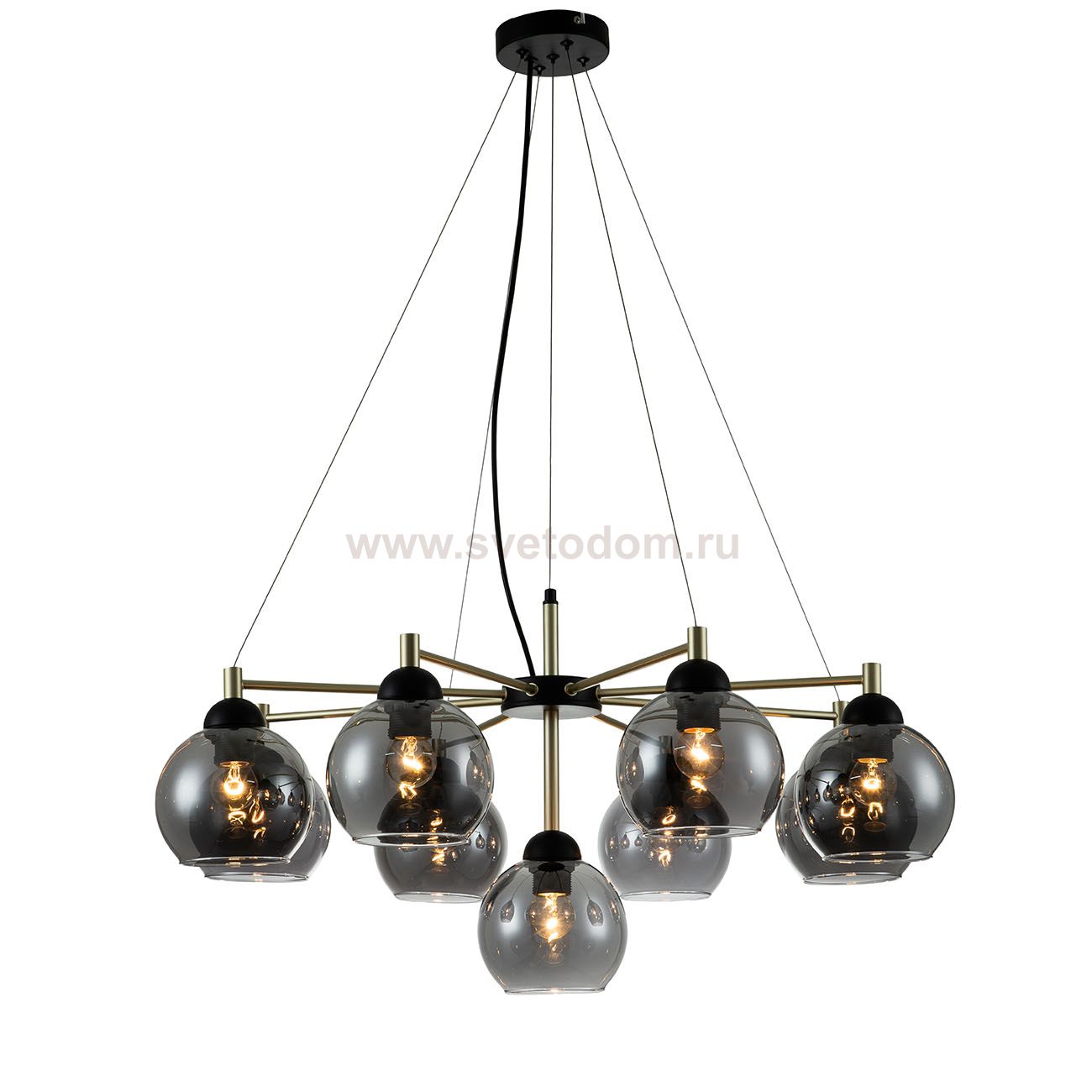 Подвесной светильник Indigo 11029/9P Black GRAPPOLI