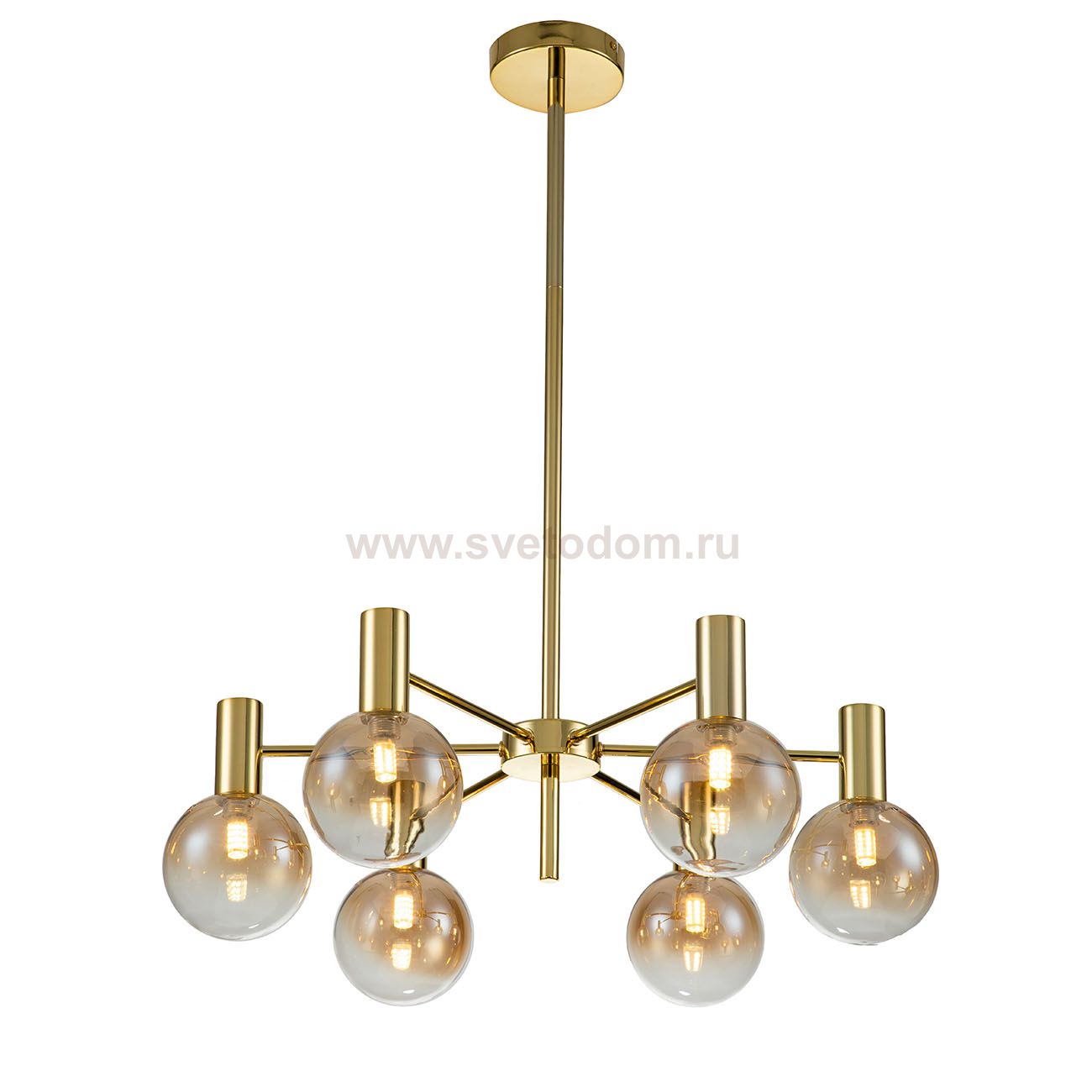 Светильник на штанге Indigo 13015/6R Gold COLLANA