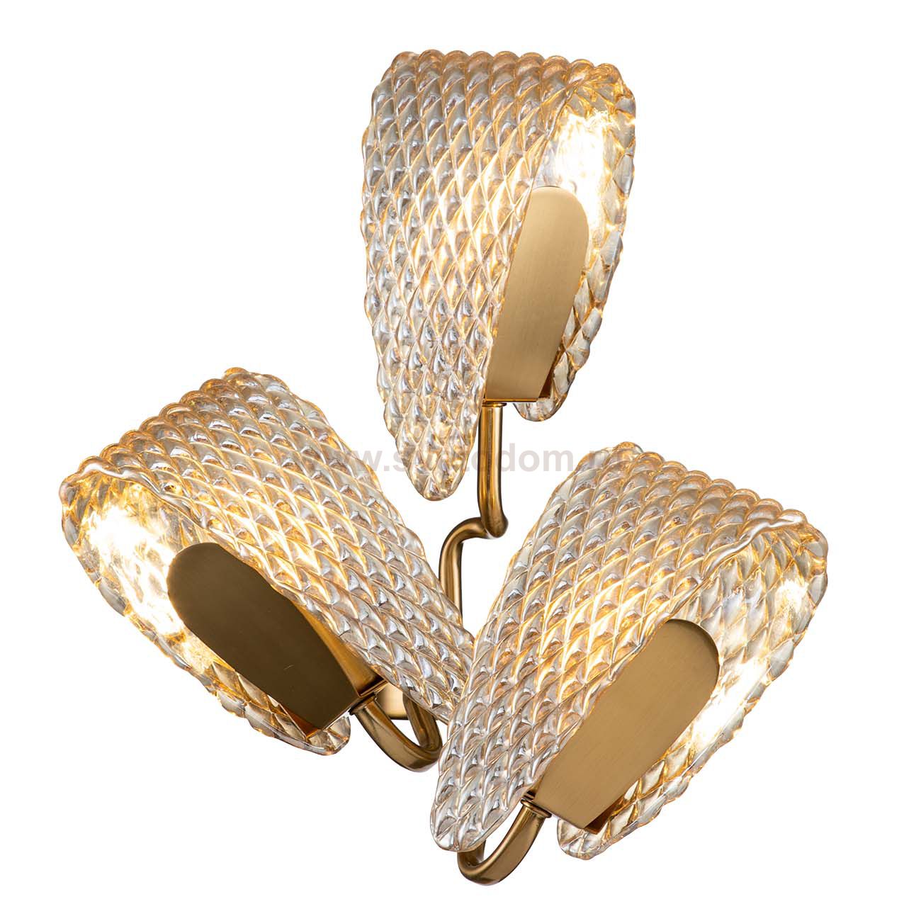 Настенный светильник Indigo 11033/3W Amber FLESS