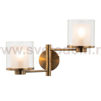 Настенный светильник Indigo 13023/2W Brass BILANCIA