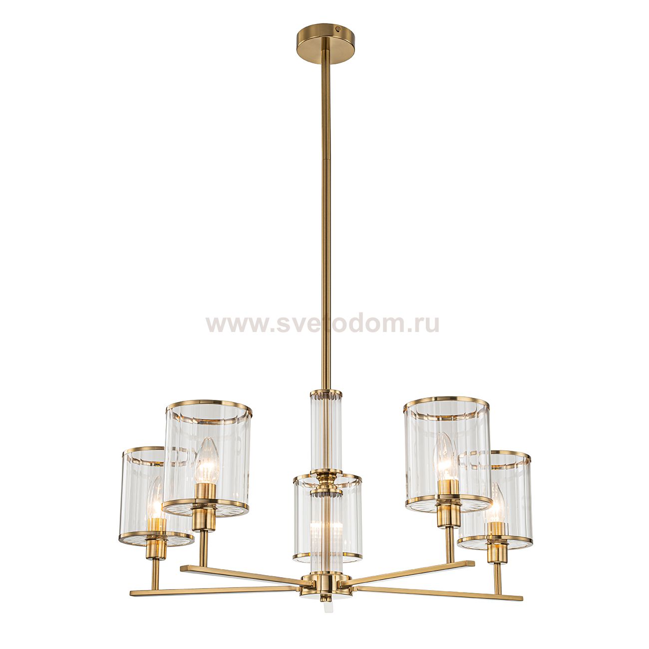 Светильник на штанге Indigo 13022/5R Brass DANTE