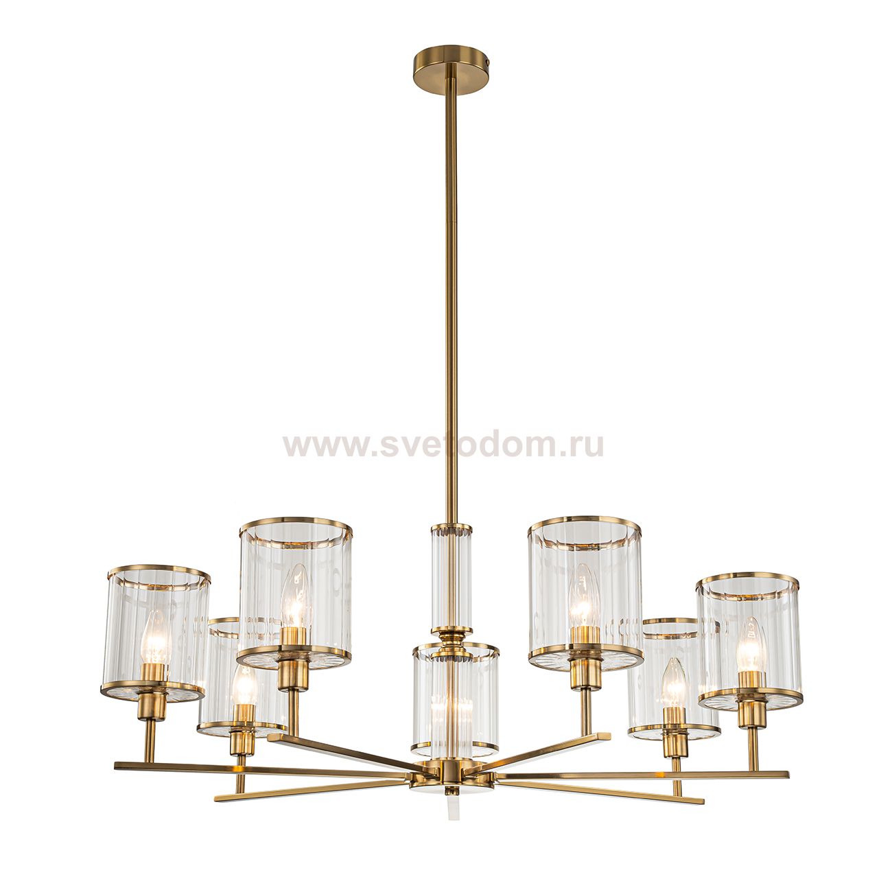 Светильник на штанге Indigo 13022/7R Brass DANTE