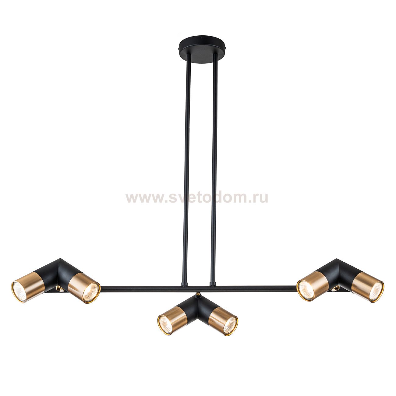 Подвесной светильник Indigo 11036/6R Black DOPPIO