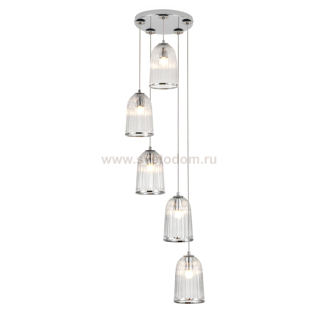 Подвесной светильник 11046/5P Chrome