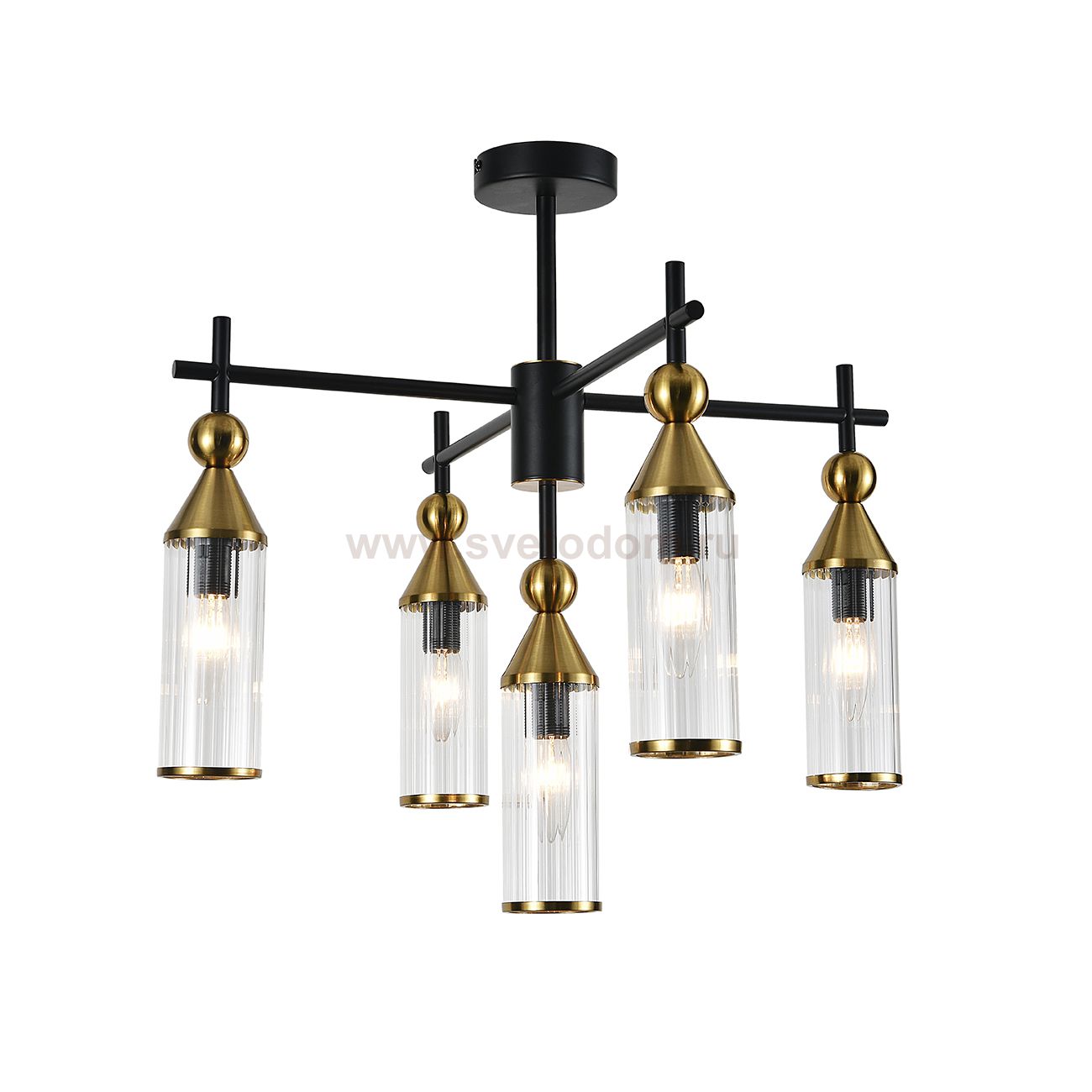 Светильник на штанге 13037/5R Black