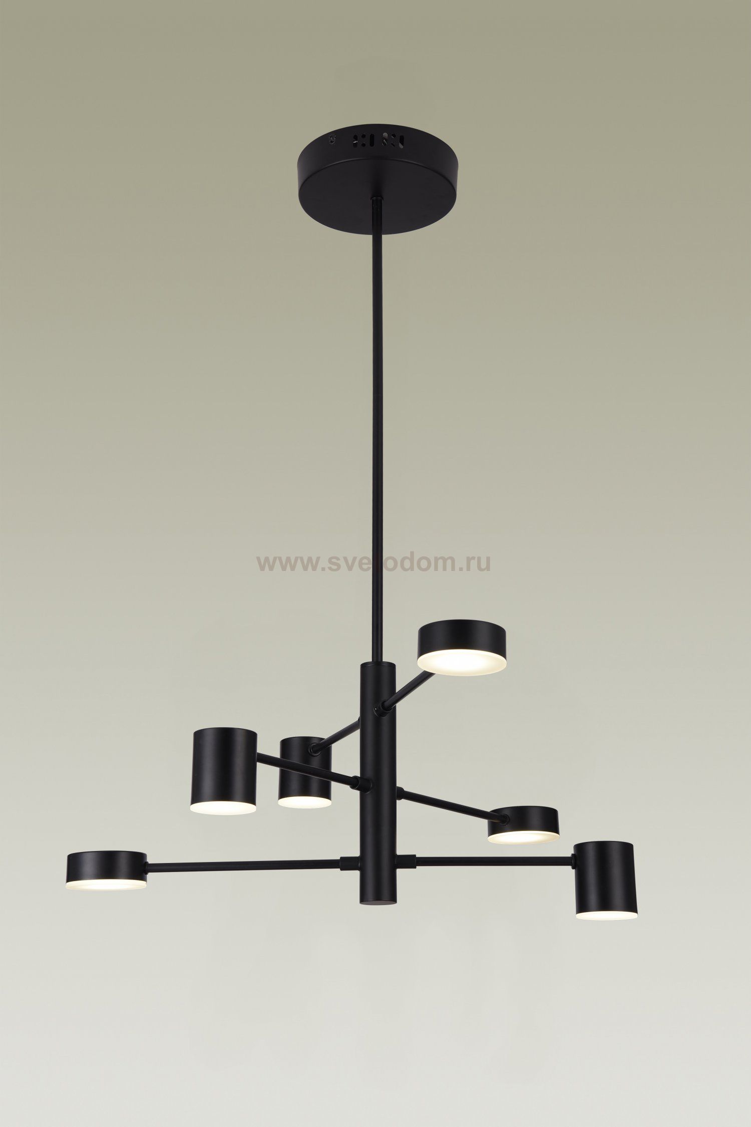 Люстра на штанге Moderli V2740-6CL Lewes 6*LED*5W