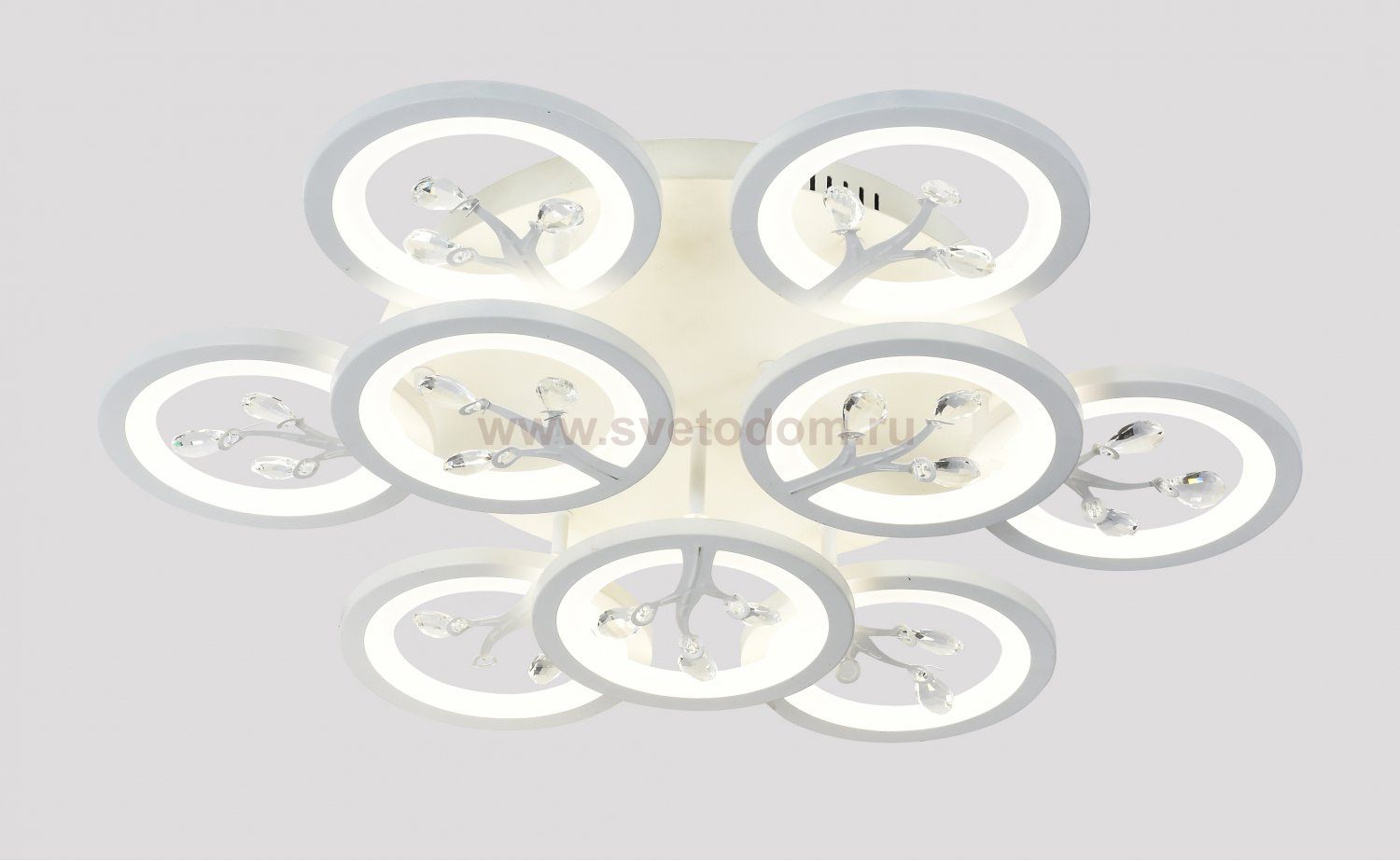 Светодиодная потолочная люстра с пультом Moderli V2861-CL Rondi LED 198W