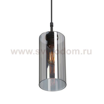 Плафон стекло тонированное зеркальное 110*220мм E27 (44мм посадка) Vitaluce V2967