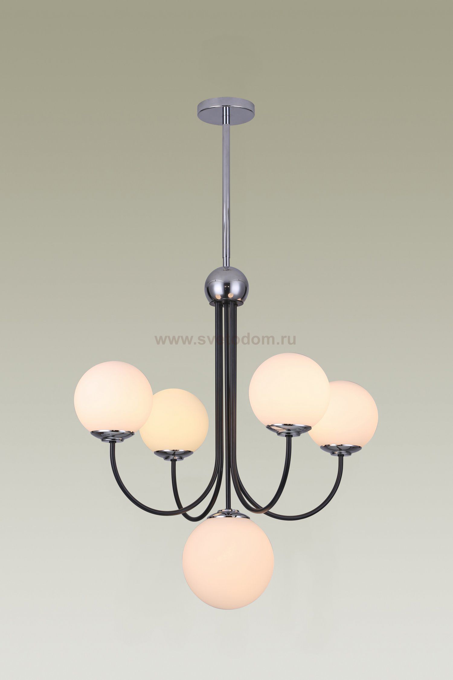 Люстра на штанге Moderli V3001-5C Svetlana 5*G9*3W