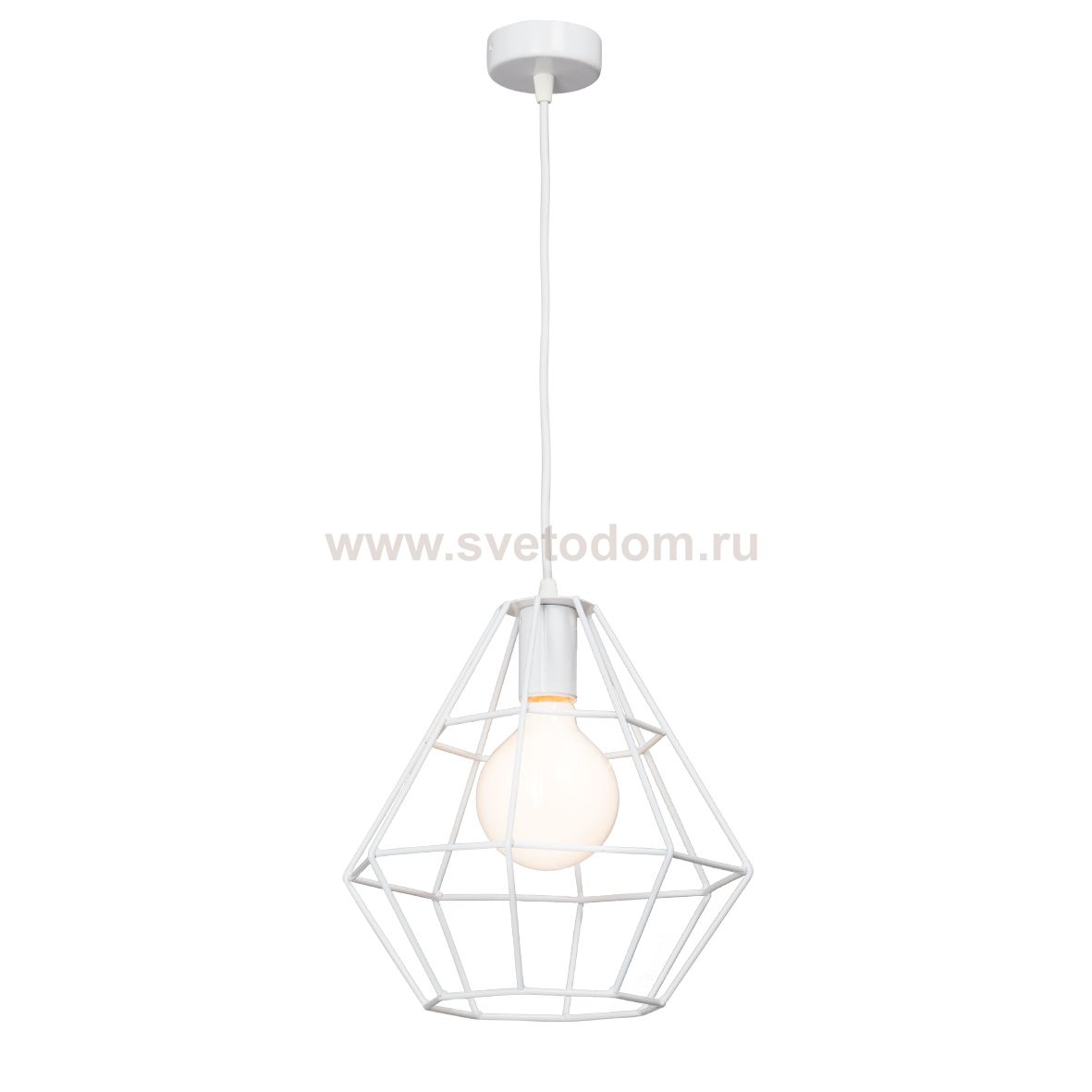 Светильник подвесной белый лофт стиля Vitaluce V4072/1S