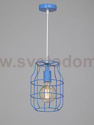 Светильник подвесной синий Vitaluce V4392-6/1S