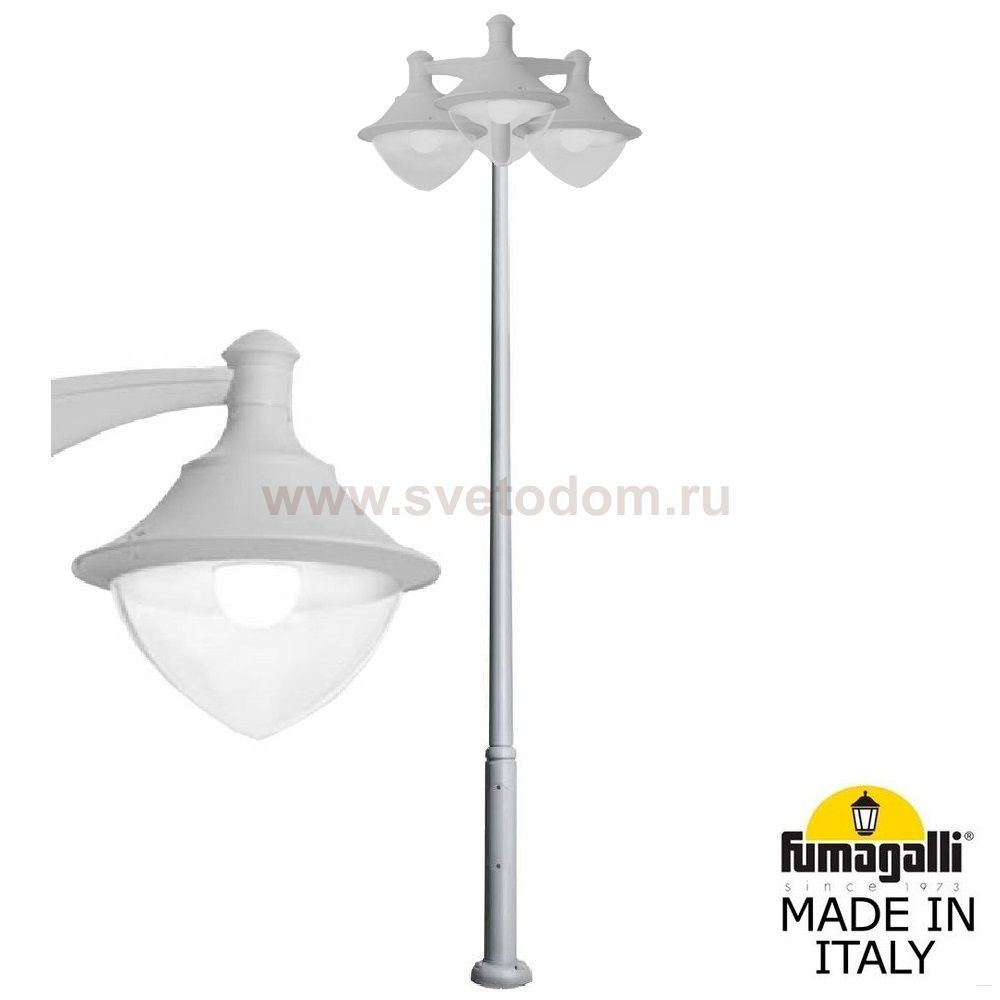 Парковый фонарь  FUMAGALLI EKTOR 4000/MIDIPILAR/VIVI 3L LED-HIP V50.372.A30.LXH27