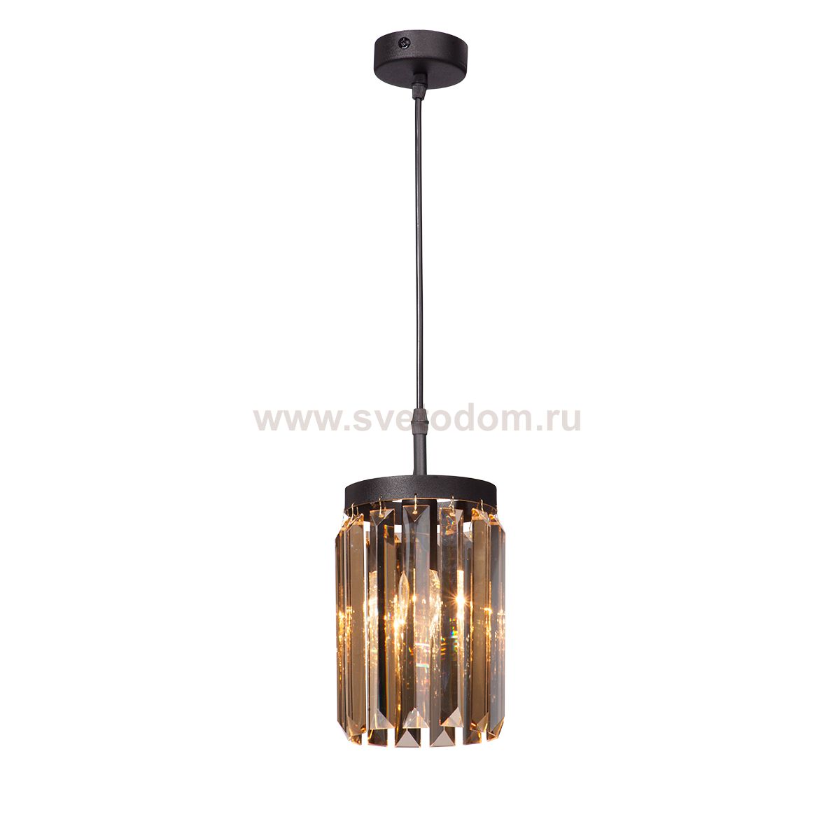 Подвесной светильник с тонированным хрусталем Vitaluce V5154-1/1S