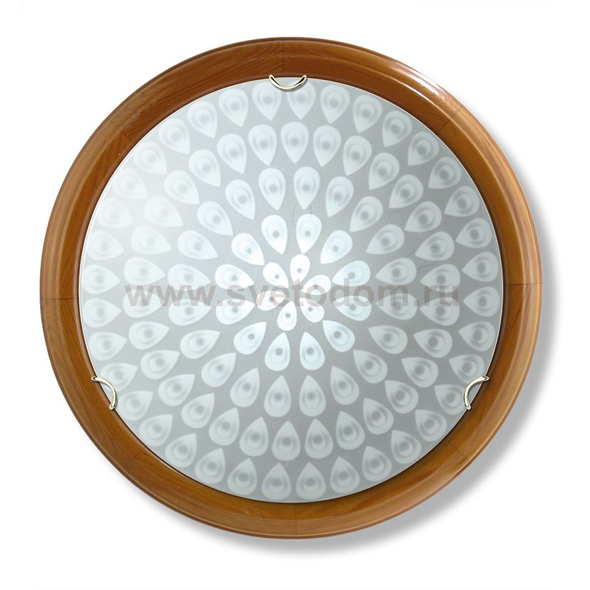 Светильник настенно-потолочный круглый с деревом Vitaluce V6069/2A