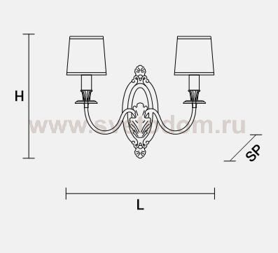 Настенный светильник Masiero OTTOCENTO VE 1074 A2