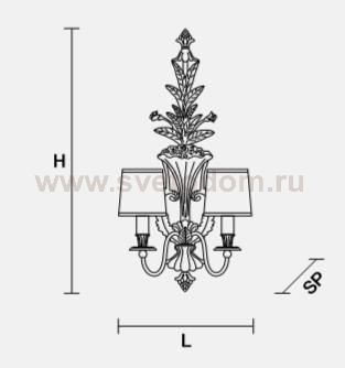 Настенный светильник Masiero OTTOCENTO VE 1078 A2