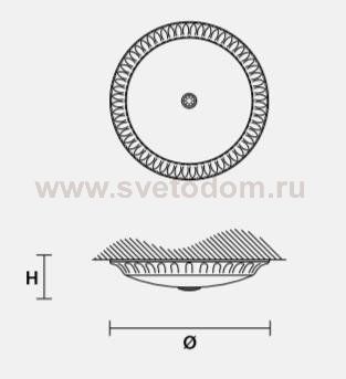 Потолочный светильник Masiero OTTOCENTO VE 1081 PL3