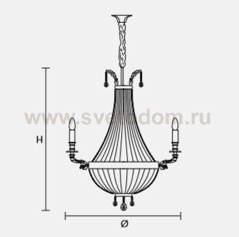 Подвесной светильник Masiero OTTOCENTO VE 801 S24