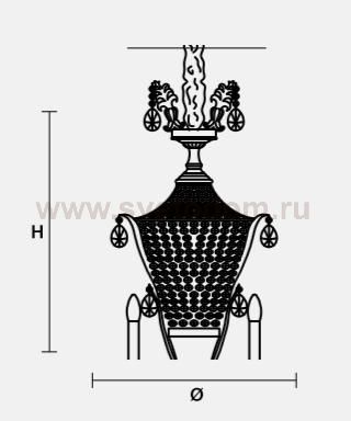Подвесной светильник Masiero OTTOCENTO VE 803 13+6