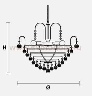 Подвесной светильник Masiero OTTOCENTO VE 822 3