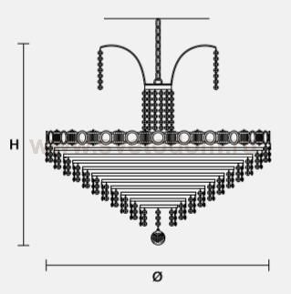 Подвесной светильник Masiero OTTOCENTO VE 828 8