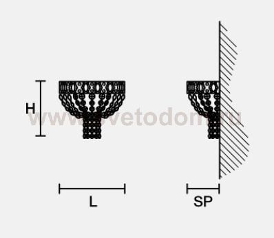 Настенный светильник Masiero OTTOCENTO VE 835 A1