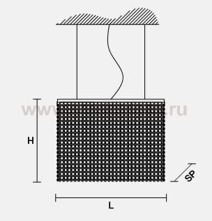 Подвесной светильник Masiero OTTOCENTO VE 850 S6