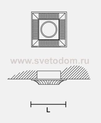Встраиваемый светильник Masiero OTTOCENTO VE 855