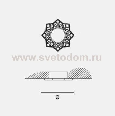 Встраиваемый светильник Masiero OTTOCENTO VE 863