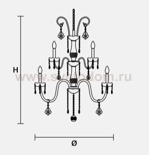 Подвесной светильник Masiero OTTOCENTO VE 874 16+8