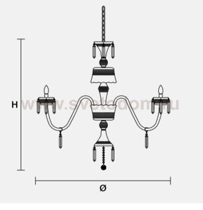 Подвесной светильник Masiero OTTOCENTO VE 882 6
