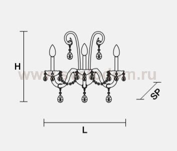 Настенный светильник Masiero OTTOCENTO VE 888 A3