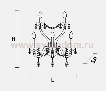 Настенный светильник Masiero OTTOCENTO VE 888 A5