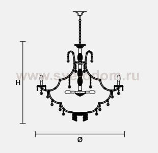 Подвесной светильник Masiero OTTOCENTO VE 912 22