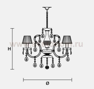 Подвесной светильник Masiero OTTOCENTO VE 937 3