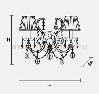 Настенный светильник Masiero OTTOCENTO VE 937 A2